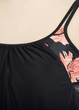 Женский купальник Hanna Nikole Tankini Plus Size 56 с утягивающим эффектом Черный (9484) - зображення 6