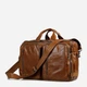 Сумка портфель мужская из натуральная кожи Vintage leather-14353 Рыжяя - изображение 4