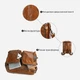 Сумка портфель мужская из натуральная кожи Vintage leather-14353 Рыжяя - изображение 13