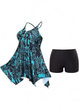 Жіночий купальник-сукня Hanna Nikole Tankini Plus Size 58 з утягувальним ефектом Синій (10192) - зображення 5