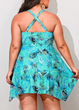 Женский купальник-платье Hanna Nikole Tankini Plus Size 56 с утягивающим эффектом Голубой (9665) - зображення 4