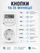 Розетка с таймером реле времени электронное 220 В для включения и выключения электроприборов по графику в неделю AL-06G умная программируемая таймер розетка для бойлера и бытовой техники - изображение 5