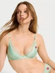 Комплект Tease Lightly Lined Satin Kiss Plunge Bra Мʼятний 36D-M - изображение 4