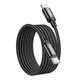 Кабель USB Hoco X89 Type-C to Type-C 60W (довжина 2 метри, колір чорний) - изображение 1