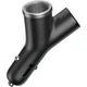 Автомобільний зарядний пристрій Baseus Y Type Car Charger Black (CCALL-YX01) [169696] - зображення 4