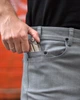 Мужские джинсы для комюта ARTEFACTA Gunslinger Размер XXL (серый) slim fit - изображение 6