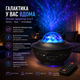 Ночник-проектор звездного неба Galaxy 3-в-1, LED-проектор с Bluetooth-колонкой, лазерными звездами, океанской волной и пультом ДУ, - изображение 2