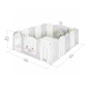 Дитячий манеж з килимком Mealux Roger White/Grey (арт. KD-C071 White/Grey) - изображение 4