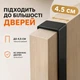 Крючки дверные универсальные двойные без сверления металл 6 штук на дверь 4–4.5 см серые - изображение 5