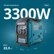 Генератор инверторный бензиновый Könner&Söhnen KS 3000i S Eco-Mode 3.3 кВт ~68 дБ 22.5 кг - изображение 2