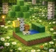 Магнітний конструктор Майнкрафт Minecraft (1282) Зелений оазис Березка 48 деталей 2 фігурки кубики блоки набір - зображення 4