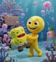 М'яка іграшка Фагглер Губка Боб Fuggler x Spongebob колекційна іграшка монстр з зубами та очима-ґудзиками - изображение 3