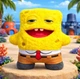 М'яка іграшка Фагглер Губка Боб Fuggler x Spongebob колекційна іграшка монстр з зубами та очима-ґудзиками - изображение 4