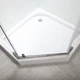 Душова кабіна Mixxus SCT01-90x90x198-TR 198x90x90 скло 6 мм, з піддоном, графітовая (MI8429) - зображення 2