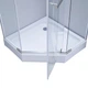 Душова кабіна Lidz Dozorca 205x90x90 скло 6мм, з піддоном (LDSC9090CRMLOWTR) - зображення 6