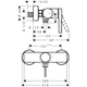 Смеситель для душа Hansgrohe Zesis S однорычажный, черный матовый (74621670) - изображение 2