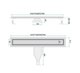 Душовий трап REA NEOX SUPERFLOW 900 мм, матова сталь, універсальний, мокрий затвор - зображення 5