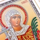Икона «Святая мученица Валентина» на стекле в белой раме - изображение 3