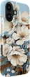 Etui na smartfon Evelatus Slim Shell with Magsafe Customized Print Design Flower do Apple iPhone 16 Blue (EVEA16SSMCFB) - obraz 1
