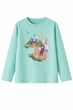 Лонгслів для дівчинки з єдинорогами Unicorn Academy футболка з довгим рукавом бавовняна бірюзова 134/140 - зображення 2