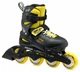 Ролики Rollerblade Fury black-yellow (33-38) - зображення 1