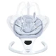 Шезлонг-гойдалка SOUL ME 1175 5 швидкостей 12 мелодій Light Gray 75х64х44 см метал пластик тканина - зображення 4