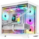 Корпус Huntkey S980Evo White Panoramic Seaside (быстросъемные крепления, поддержка водяного охлаждения 360 мм, 10 мест для вентиляторов, ATX, легко устанавливаемая верхняя крышка, порт Type-C) - изображение 2