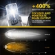 Автомобільні LED лампи H4 KaTur 90W 6000K дворежимний комплект - зображення 5