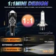Мини светодиодные Bi-LED линзы H4 80W 6000K для авто, 2 шт. - изображение 5
