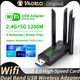 Двохдіапазонний адаптер 1200 Мбіт/с Wifi-5 USB 3.0 2.4GHz+5GHz 802.1 - зображення 1