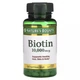 Біотин швидкого вивільнення, 10000 мкг, Biotin, Nature's Bounty, 120 гелевих капсул - зображення 1
