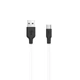 Дата кабель HOCO X21 Silicone Type-C Cable (1m) (Чорний / Білий) (436) - зображення 2