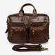Сумка портфель мужская из натуральная кожи Vintage leather-14074 Коричневая - изображение 5