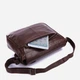 Сумка мессенджер через плечо мужская из натуральная кожи Vintage leather-14089 Коричневая - изображение 7