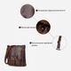 Сумка планшет через плечо мужская из натуральная кожи Vintage leather-14091 Коричневая - изображение 15