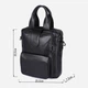 Сумка планшет через плечо мужская из натуральная кожи Vintage leather-14479 Черная - изображение 10