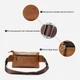 Чоловіча шкіряна сумка на пояс (бананка) Vintage leather-14658 Руда - изображение 6