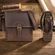 Сумка кросс боди через плечо мужская из натуральная кожи Vintage leather-14675 Коричневая - изображение 18