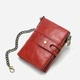 Кошелек женский кожаный для карточек Vintage leather-14680 Красный - изображение 6