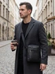 Сумка планшет через плечо мужская из натуральная кожи Vintage leather-14720 Черная - изображение 2