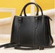 Сумка кросс боди через плечо женская из натуральная кожи Vintage leather-14861 Черная - изображение 17