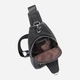 Сумка кросс боди через плечо мужская из натуральная кожи Vintage leather-14973 Черная - изображение 6