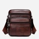 Сумка планшет через плече чоловіча з натуральної шкіри Vintage leather-14987 Коричнева - зображення 1