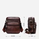 Сумка планшет через плече чоловіча з натуральної шкіри Vintage leather-14987 Коричнева - зображення 3