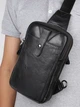 Сумка кросс боди через плечо мужская из натуральная кожи Vintage leather-14950 Черная - изображение 14