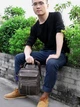 Сумка планшет через плечо мужская из натуральная кожи Vintage leather-20028 Серая - изображение 17