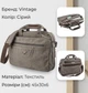 Сумка чоловіча Vintage leather-20087 Сіра - изображение 11