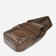 Сумка слинг через плечо мужская из натуральная кожи Vintage leather-14390 Коричневая - изображение 5