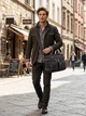 Сумка портфель мужская Vintage leather-20144 Черная - изображение 2