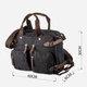 Сумка портфель мужская Vintage leather-20144 Черная - изображение 8